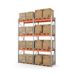 Стеллаж металлический паллетный ПР 4500х1800х1050_2С (3 яруса)