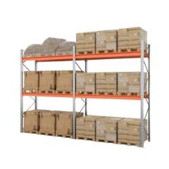 Стеллаж металлический паллетный ПР 2500х2700х1050_2С (2 яруса)